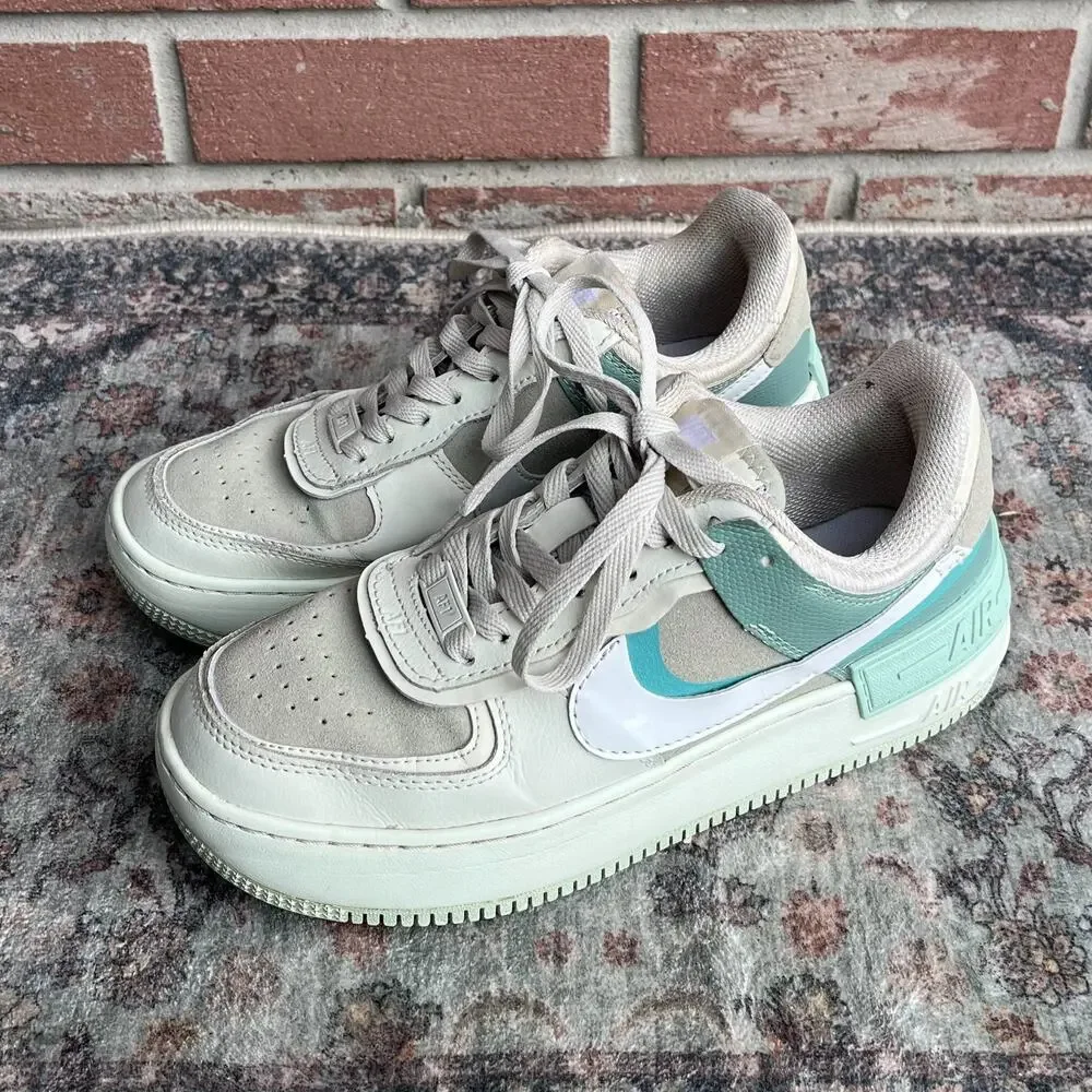 Nike Air Force 1 AF1 Shadow Spruce Aura Pistachio Frost / Womens 8 / CW2655-001